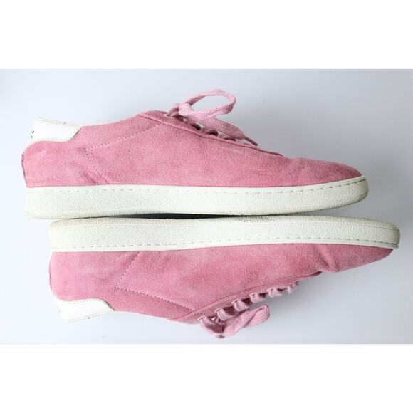 Aprix Men's 41 US 8 Suede Sneakers Lace Up Pink Made In Portugal - Picture 10 of 12